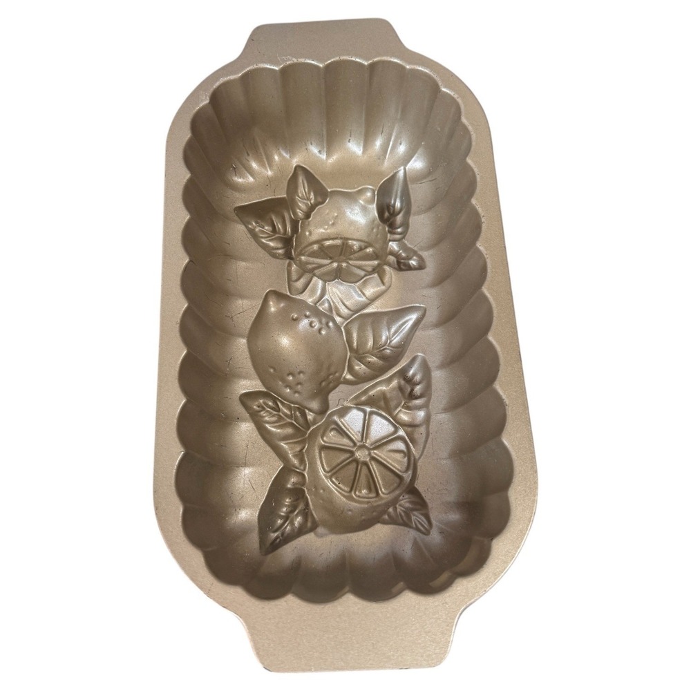 Nordic Ware Lemon Bread Pan Embossed Citrus Design Baking Mold USA‎ Made